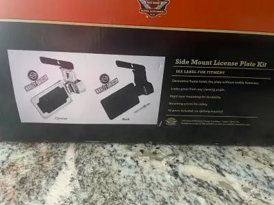 New Harley Davidson side mount licence plate kit