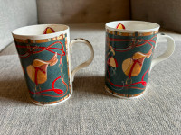 2 new Wren fine bone china mugs. $25