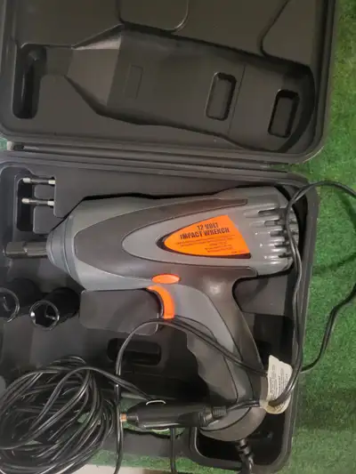 12 volt impact wrench - plugs in vehicle, View more