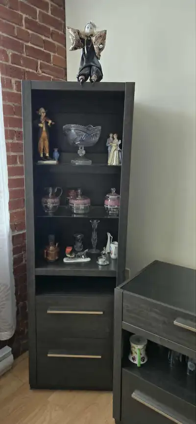 Meuble console et meuble de coin pour rangement ou télévision, View more