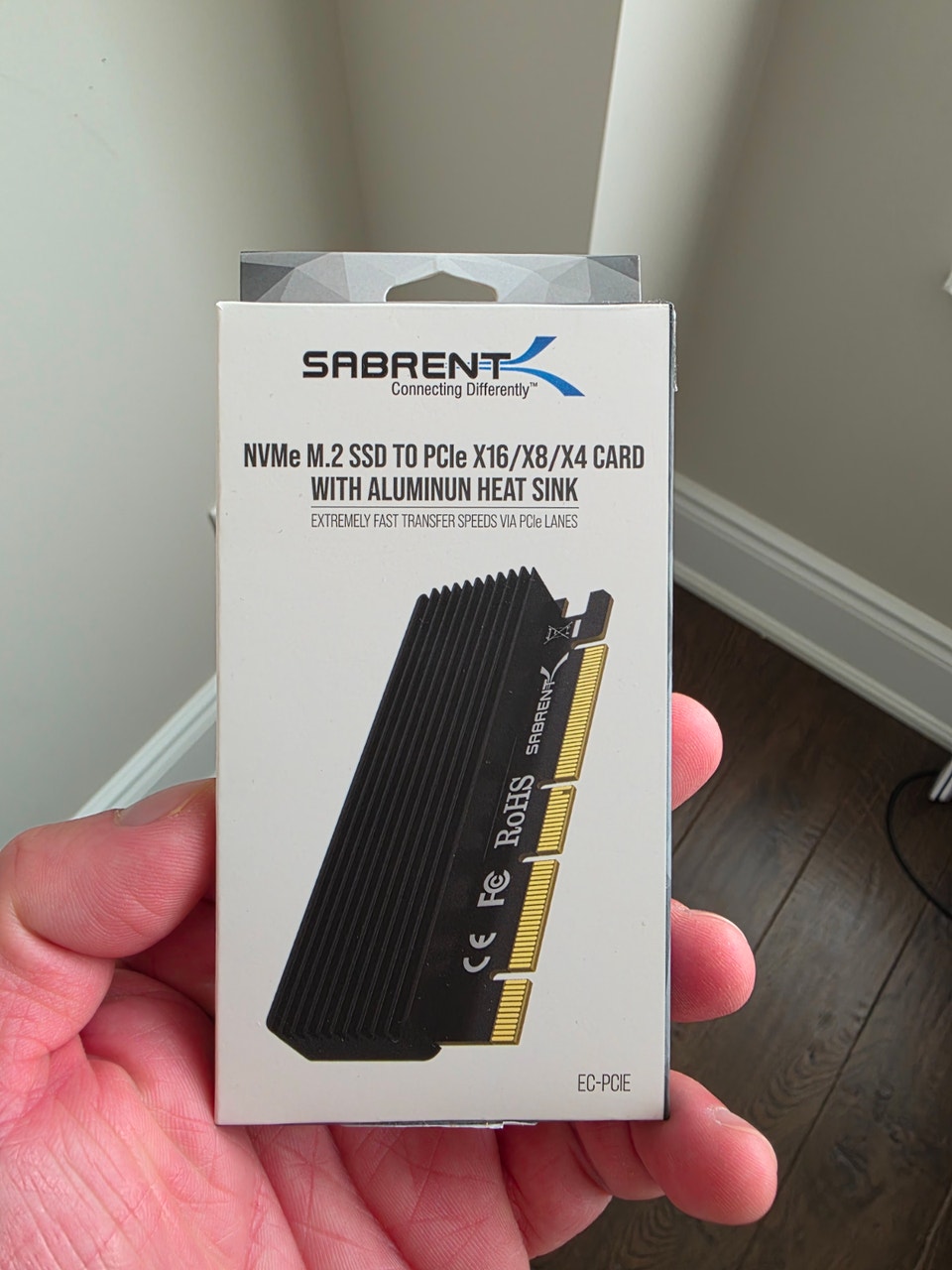 Sabrent NVMe M.2 SSD to PCIe Adapter Card with Heatsink | System ...