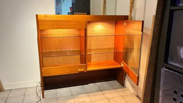 Mid-Century Modern Teak Display Cabinet