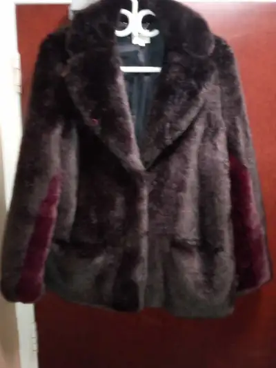 REISS Faux Fur Coat - Size XS, View more