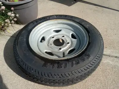 Brand New, has never been used, as you can see in the picture tires still has factory nipples on it....