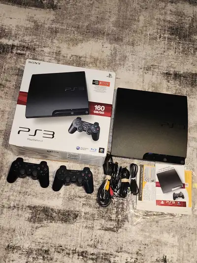 PS3 Slim 160GB Console Complete In Box, View more