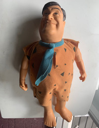 FRED Flintstone  12” Vinyl Plush Doll Dakin Vintage 1994 loose
