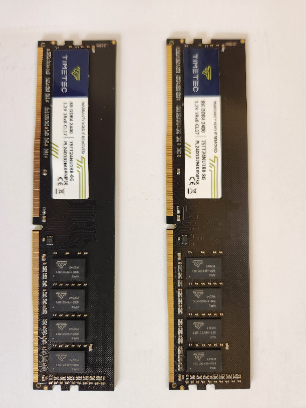 Mémoires d'ordinateur Timetec DDR4 2400 MHz dans Composants de système  à Saint-Hyacinthe