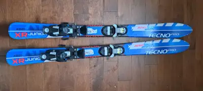 TECNO Pro XR Junior 100 cm Downhill Skis with Tecno Bindings, View more