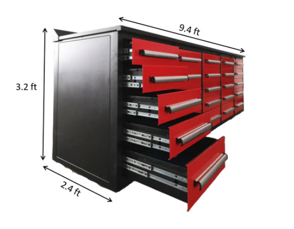 Workbench Garage Cabinet 10FT (25 Drawers) in Other in Oshawa / Durham Region