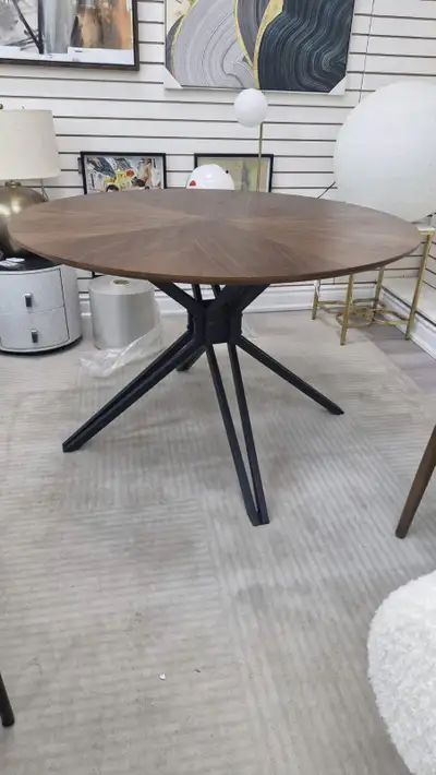 Round Walnut Dining Table, View more