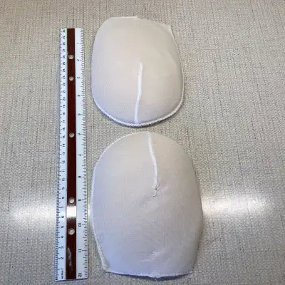 Assorted White 90s Dress Shoulder Pads, View more