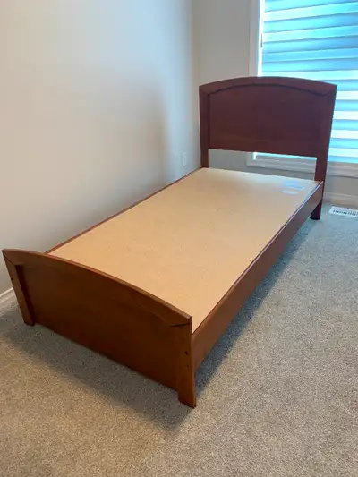 Twin size bed with matching 6-drawer dresser in very good condition. There are two sets of bed and d...