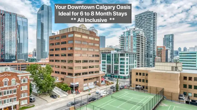 Furnished Downtown Calgary Condo Ideal for 6–8 Month Stays