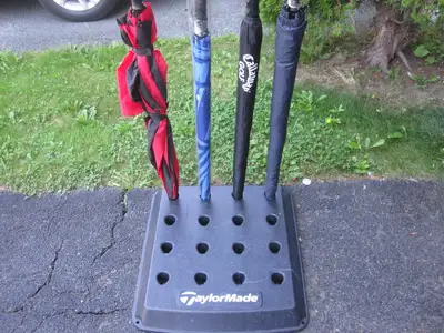 Six (6) Golf Umbrellas, View more