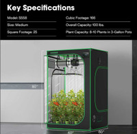 Hydroponic grow tent vivo sun for all your planting 5x5 