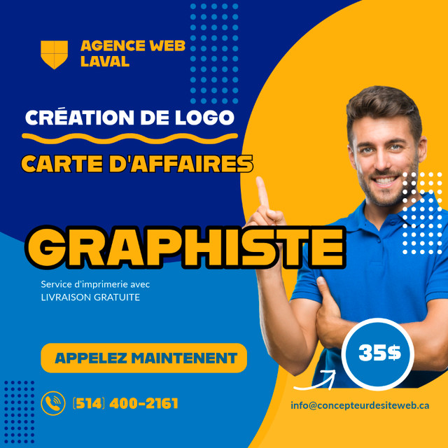 Graphiste, Carte d’affaire, Infographie, Création Logo dans Autre  à Laval/Rive Nord