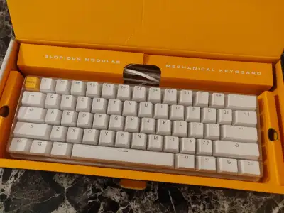 Glorious 60% Mechanical Keyboard – Brown Switches – Like New, View more