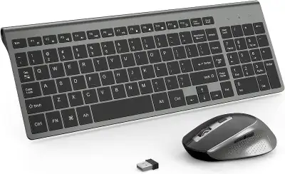 Clavier sans fil avec souris  Wireless Keyboard with Mouse 2.4G, View more