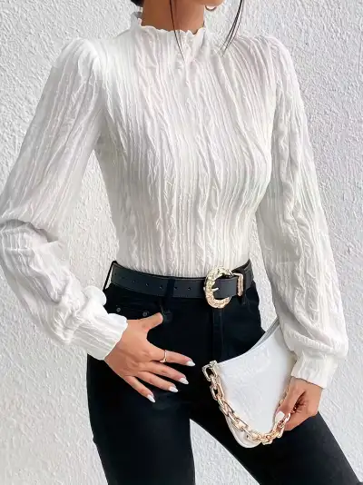 Elegant  white  women blouse, View more