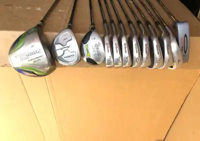 Men’s left handed golf clubs & golf bag – full set, View more