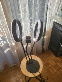 Double Ring Light with Stand