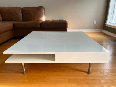 Ikea Tofteryd White Glossy Coffee Table, View more