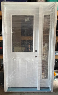  Brand New door with frame and sidelight. 