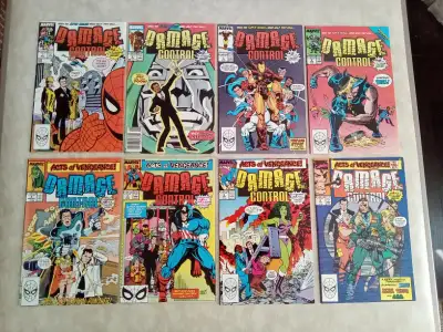 Two sets of 4 Special Issue Damage Control comic books. Great condition. Sold as pictured. $30.
