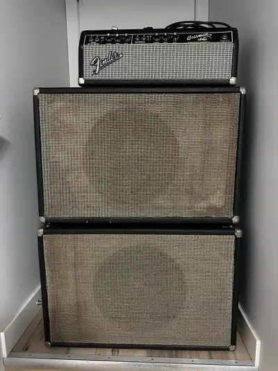 Fender Bassman Black-face and Pair of Drip Edge 1x15”, View more