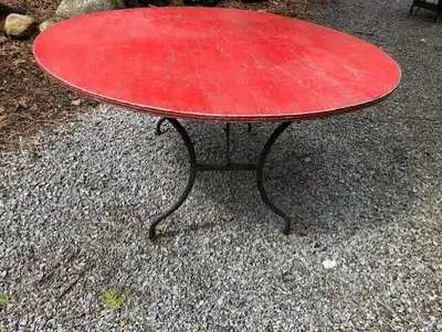 Vintage Round  Wood Banquet Table, View more