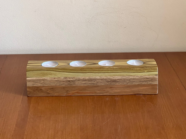 Wooden Tea Light Candle Holder in Home Décor & Accents in Belleville