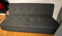 Grey Futon Sofa bed from The Brick