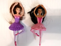 2 McDonald's 2013 Mattel Inc.Toy Barbie Dolls Ballet Ballerina