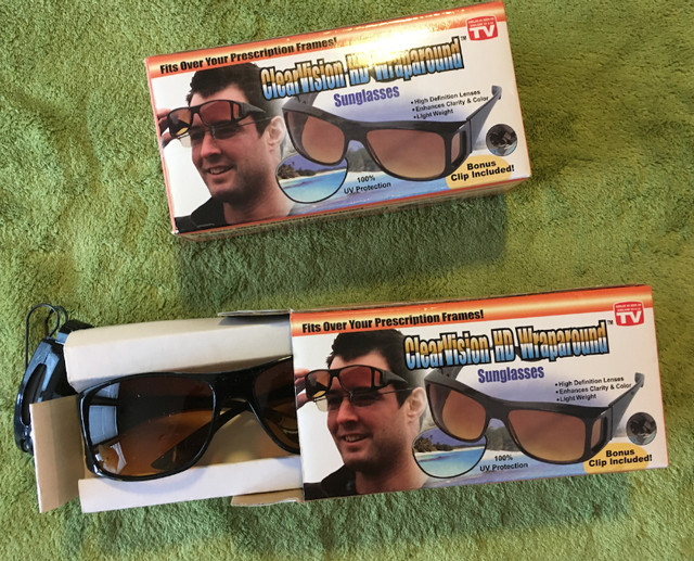 ClearVision HD Wraparound Sunglasses - fit over regular glasses | Health &  Special Needs | Windsor Region | Kijiji