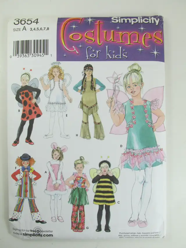 Costumes' Sewing Patterns Children's Halloween Uncut in Hobbies & Crafts in Saskatoon - Image 5