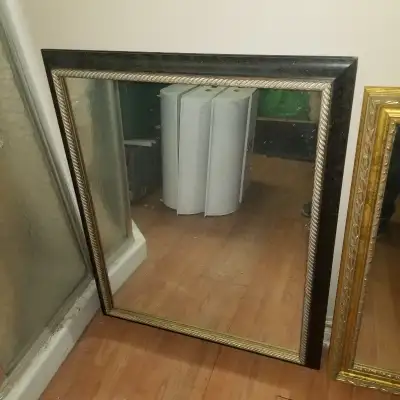 WOOD FRAME MIRROR MADE IN ITALY 24” X 30”, View more