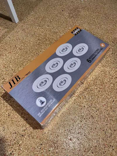 JIB brand- brand new never used boxes of 4” recessing lighting fixtures. Box of 6 selling for $30 ea...