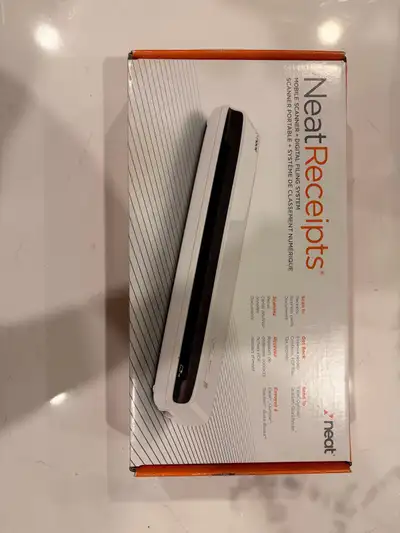 I'm selling a NeatReceipts mobile scanner, a compact solution for digitizing receipts and documents...