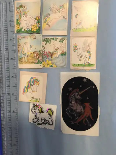 Whisper the winged unicorn stickers and 2 foil unicorn stickers, View more