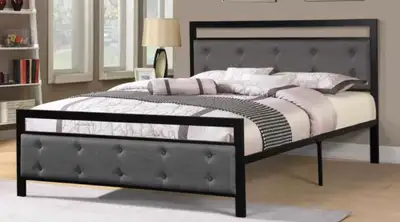 Queen size bedframe with mattress , View more