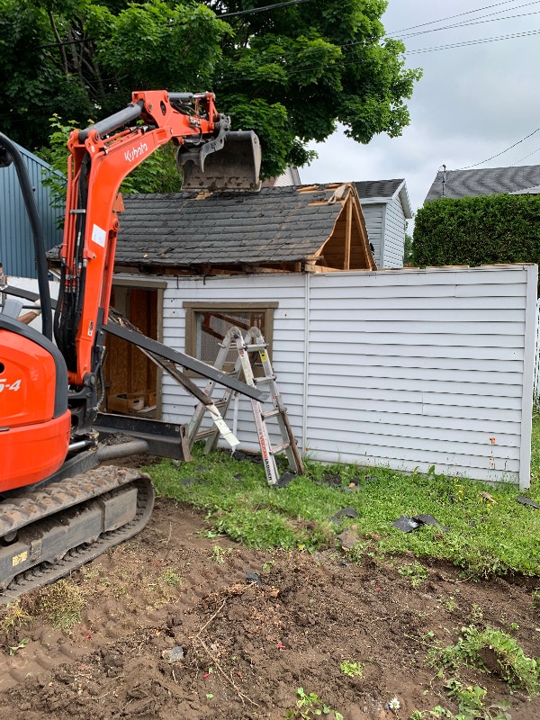 Excavation, terrassement, drain Excavation, démolition et étanchéité