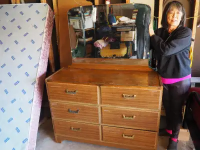 Old dresser & mirror, View more