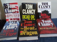 TOM CLANCY Thriller Spy ,  Fiction and Novel lot