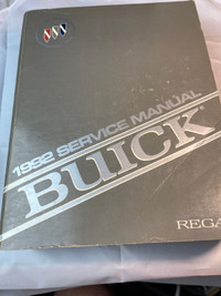 VINTAGE 1992 BUICK REGAL FACTORY SERVICE MANUAL #M01475