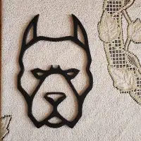 Wall pitbull dog decoration (new)