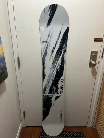 Selling my Mercury 161, great all-mountain snowboard!! It has camber in between the bindings, and ro...