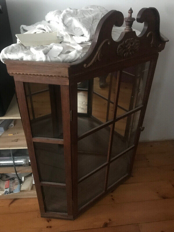 Large Vintage Corner Cabinet Display in Hutches & Display Cabinets in Saint John