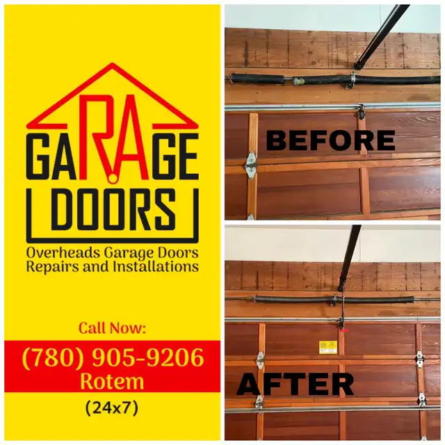 R.A.GARAGE DOORS. REPAIR-INSTALL -SERVICE (780)-905-9206 in Garage Doors & Openers in St. Albert - Image 10