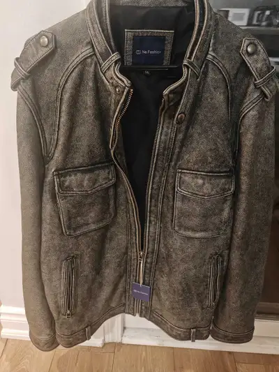 Cowhide Mens Leather Jacket XL, View more