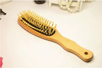 Wood handle hair brush, View more